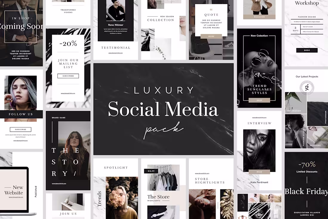 Cover image for Luxury Social Media Designs