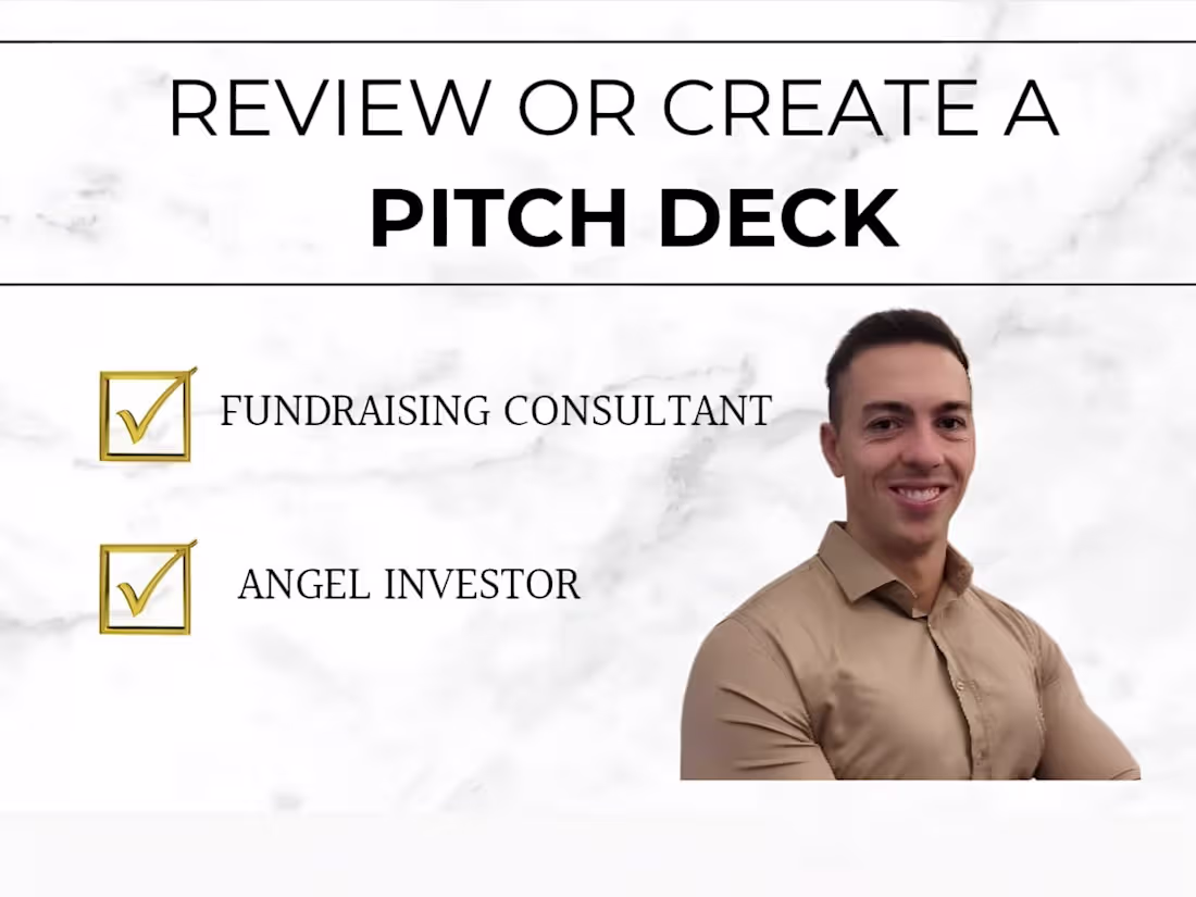 Cover image for Pitch Deck – Crafted by an Angel Investor & Fundraising Expert