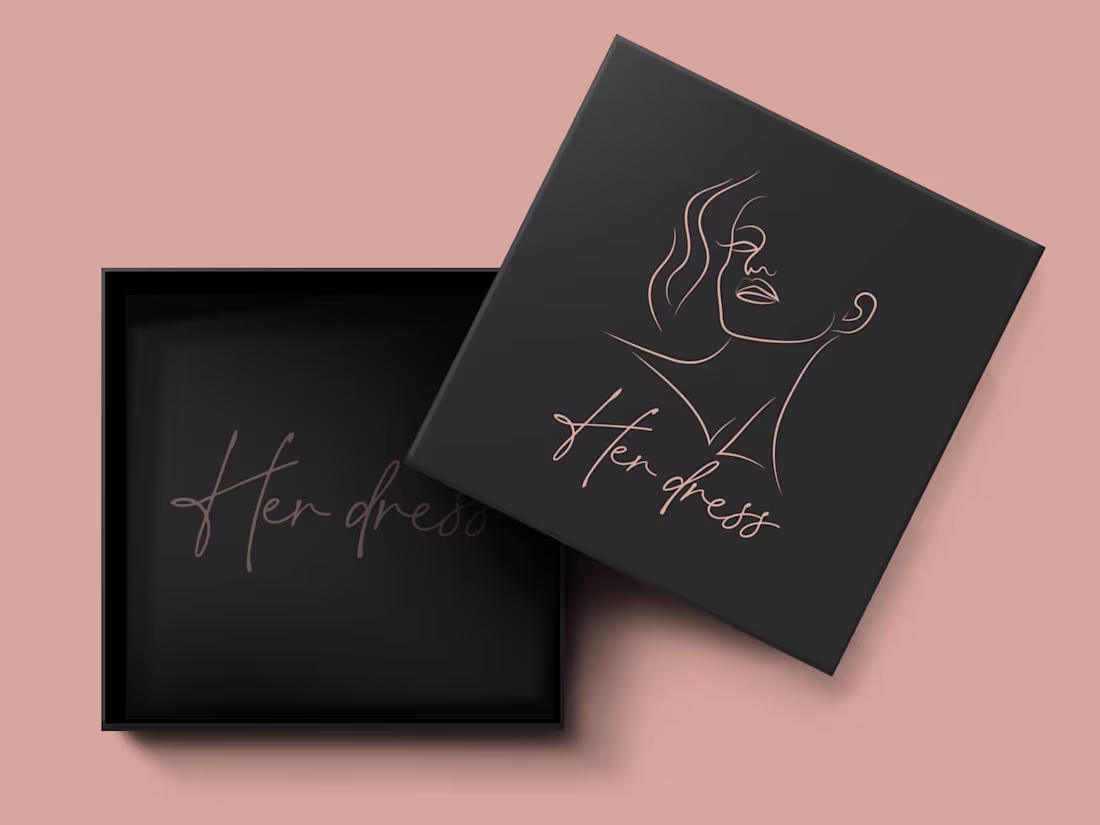 Cover image for HER DRESS FASHION BRAND LOGO on Behance