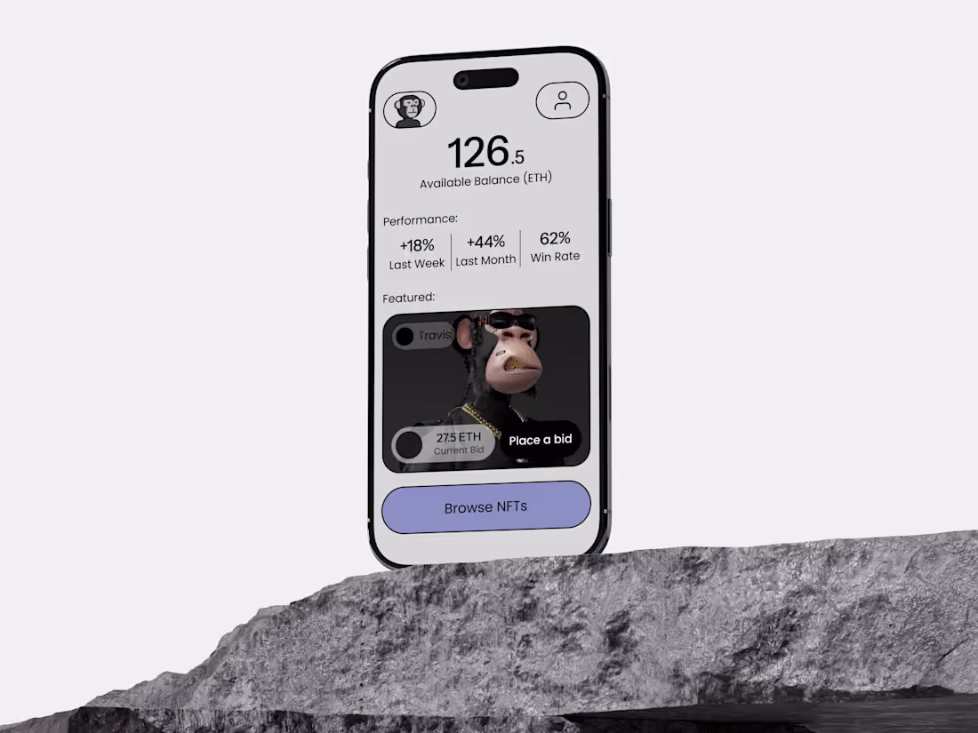 Cover image for NFT Bidding App – Mobile