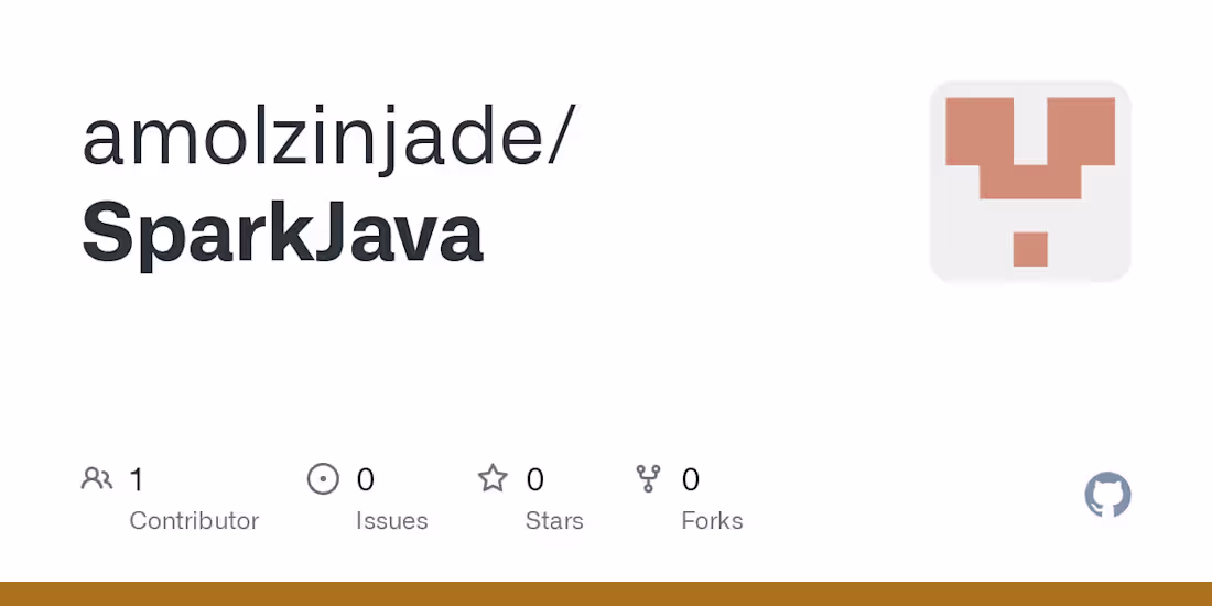 Cover image for GitHub - amolzinjade/SparkJava