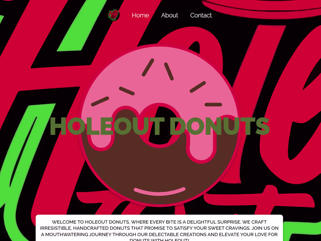 Cover image for Holeout Donuts - Delicious Handcrafted Donuts