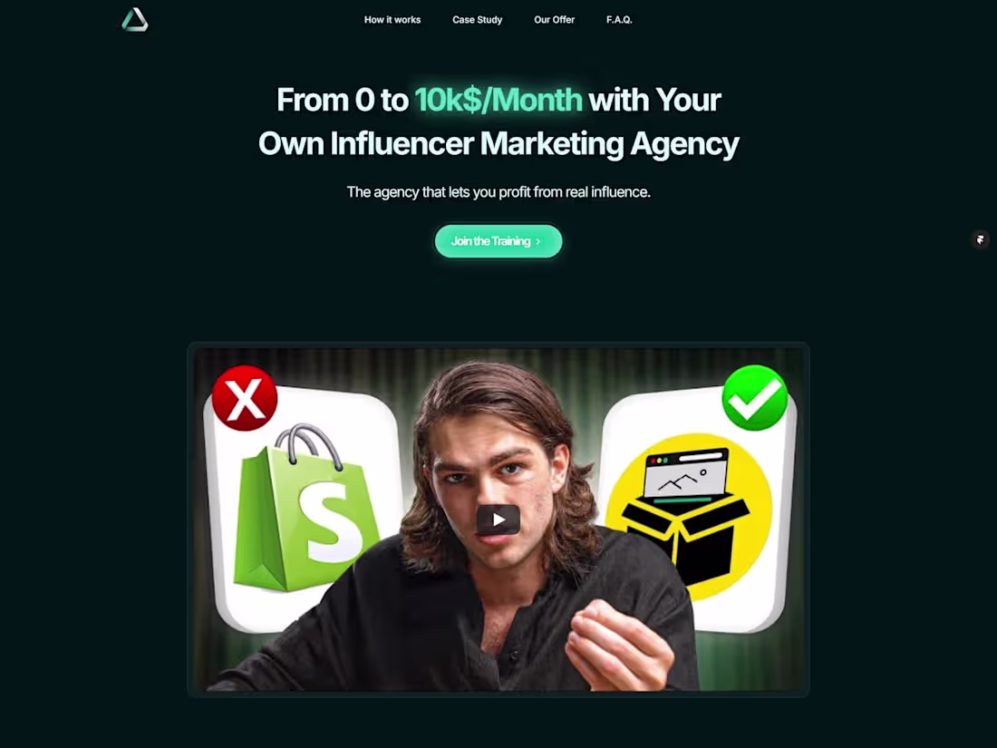 Cover image for AGA — influencer marketing agency