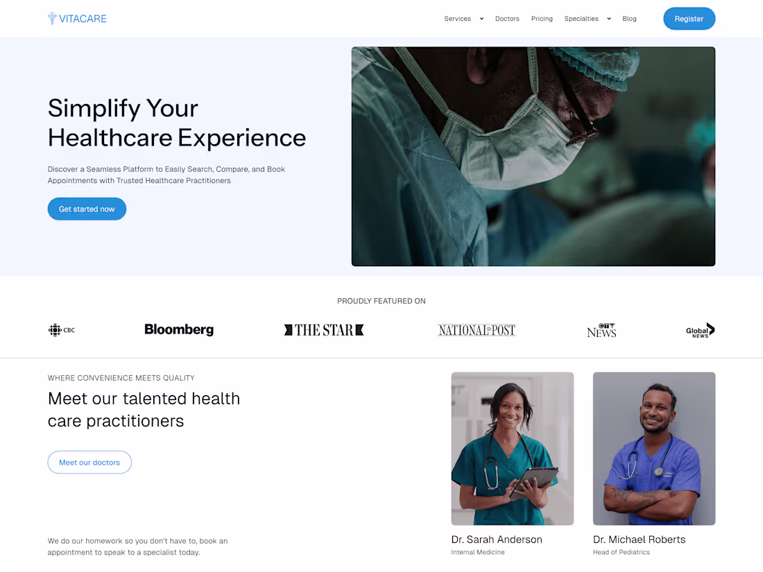 Cover image for Vitacare - Healthcare App Design | UI/UX Case Study :: Behance