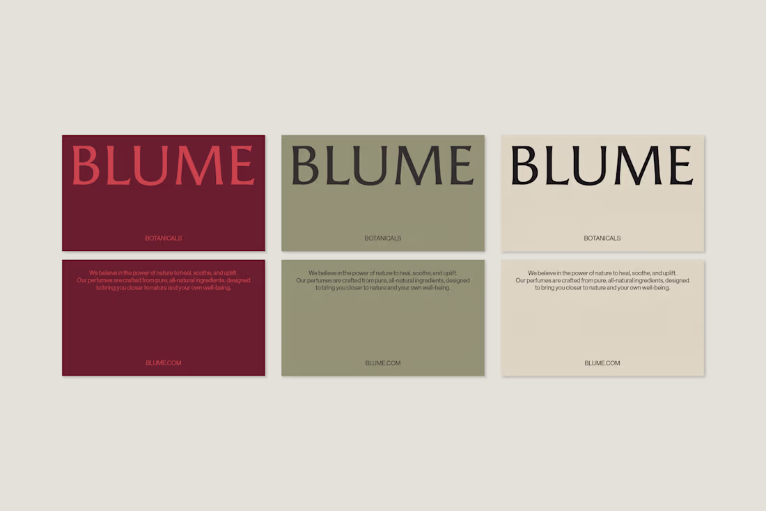 Cover image for Brand Identity and Web Design for Blume Botanicals