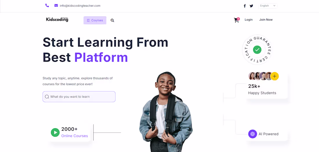 Cover image for E Academy: A Platform for Kids’ Coding Teachers