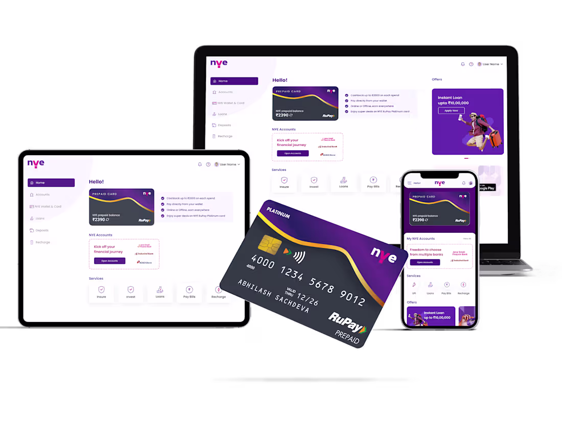 Cover image for NYE - Super app for all your financial needs