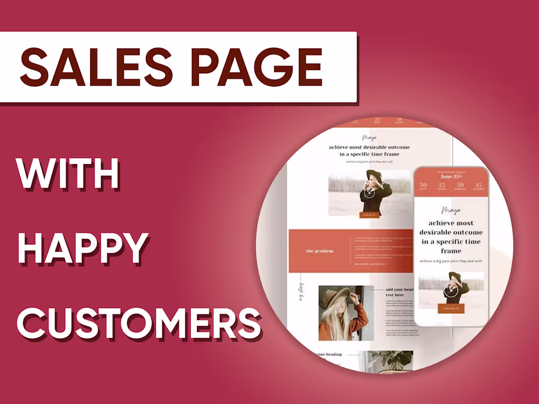 Cover image for The Optimum Sales Page that's highly-converting