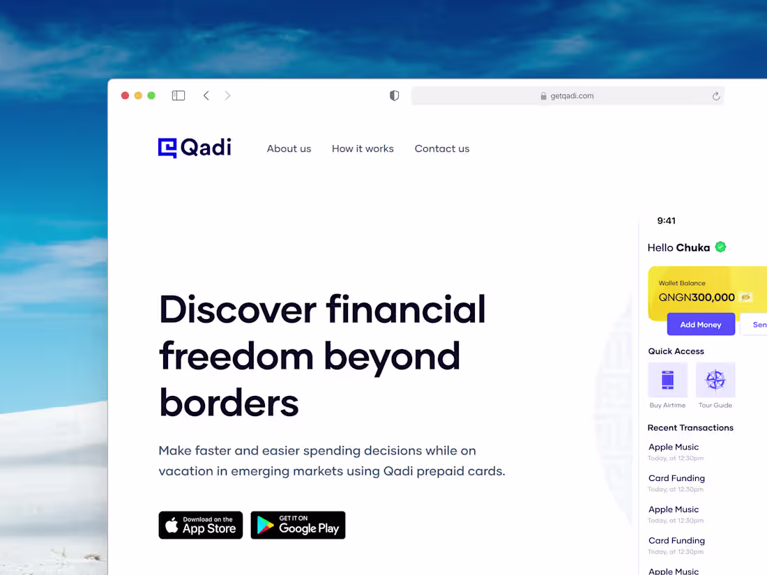 Cover image for Landing Page Design for Qadi App