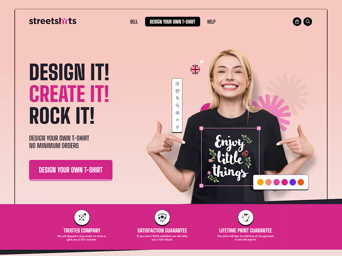 Cover image for Streetshirts Website Design