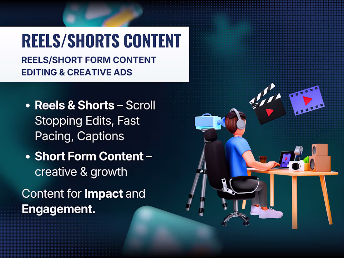 Cover image for Reels and Short Content Creating and Editing
