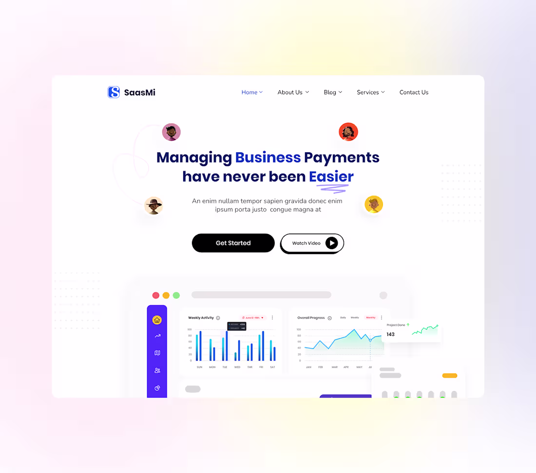 Cover image for SAAS WEBSITE EXPLORATION (DESIGN & DEVELOPMENT)