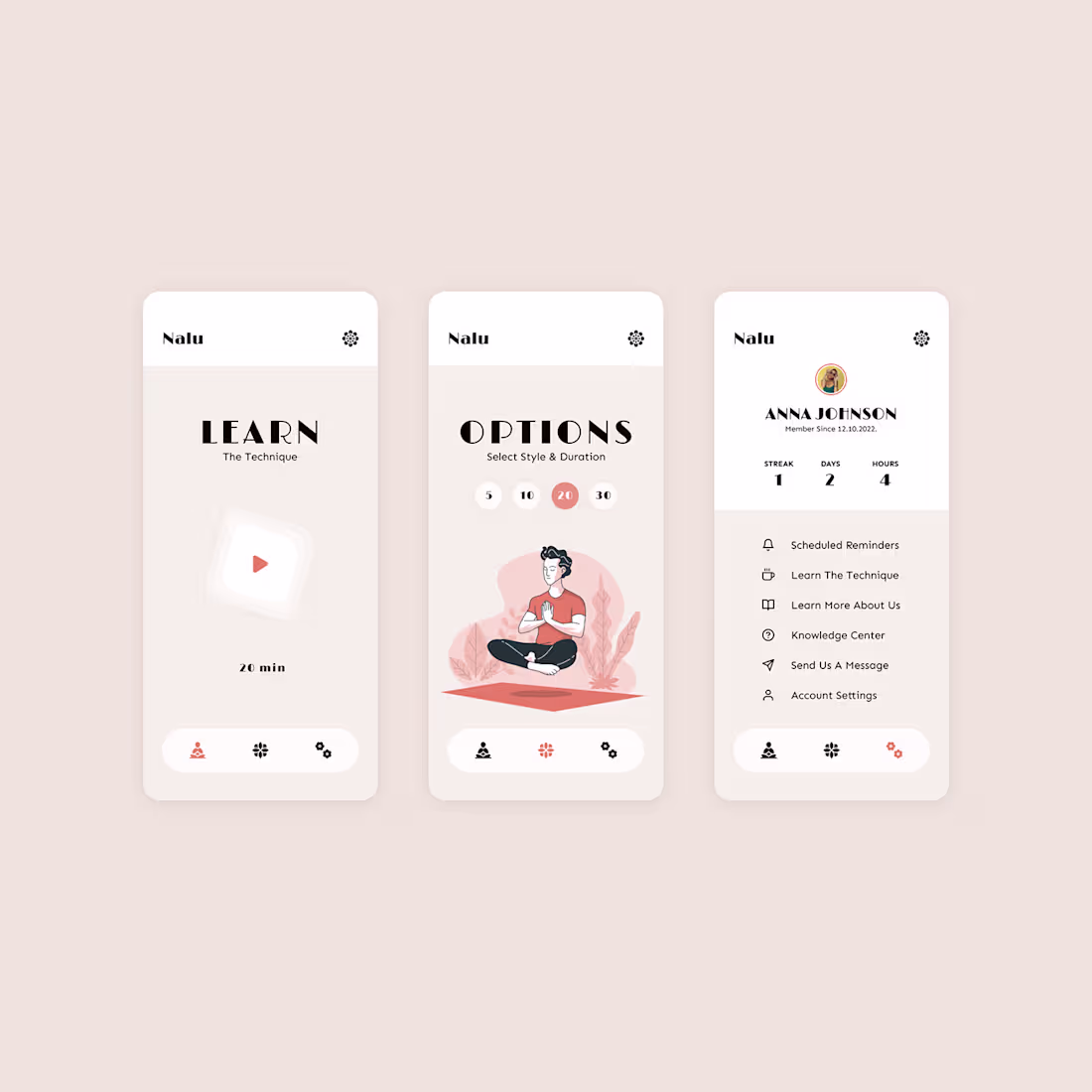 Cover image for Meditation App | Behance