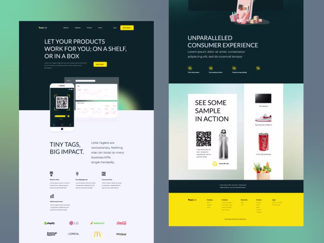 Cover image for True tale Home page Concept