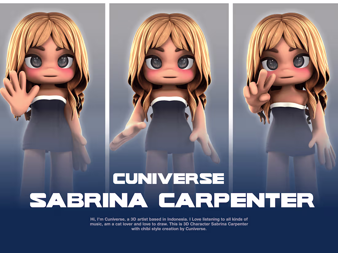 Cover image for 3D Character: Sabrina Carpenter
