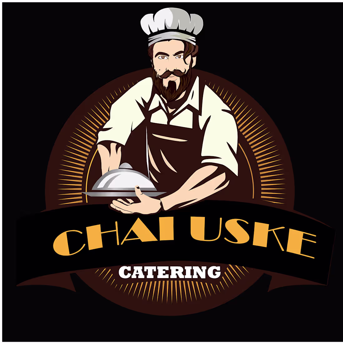 Cover image for Chai uske catering service logo design on Behance