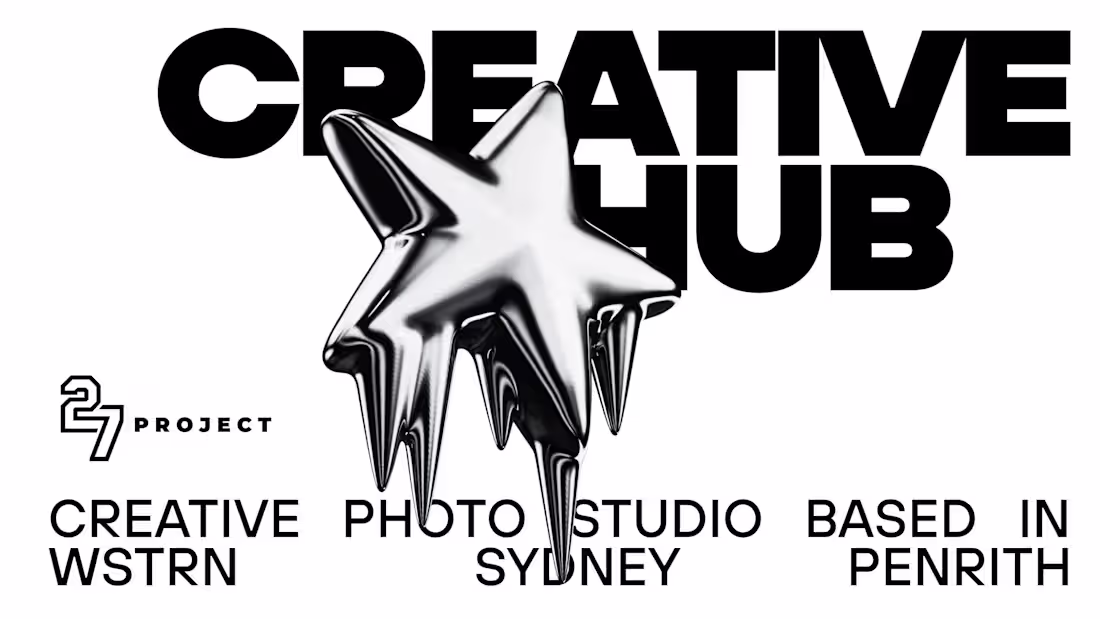 Cover image for 27 Project. Brand identity for the creative hub in Australia...