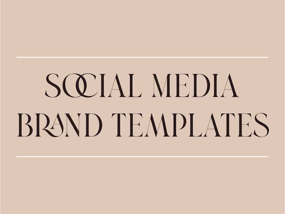 Cover image for Social Media Brand Templates
