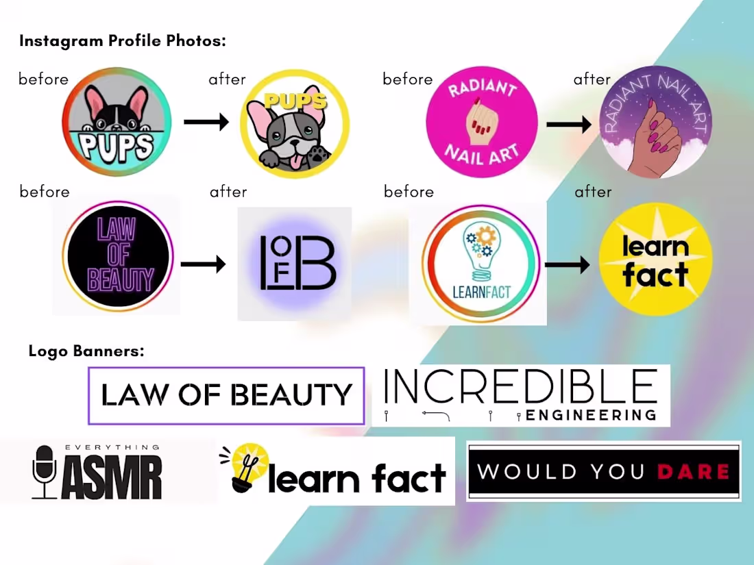 Cover image for Designed full branding for 20+ popular businesses.