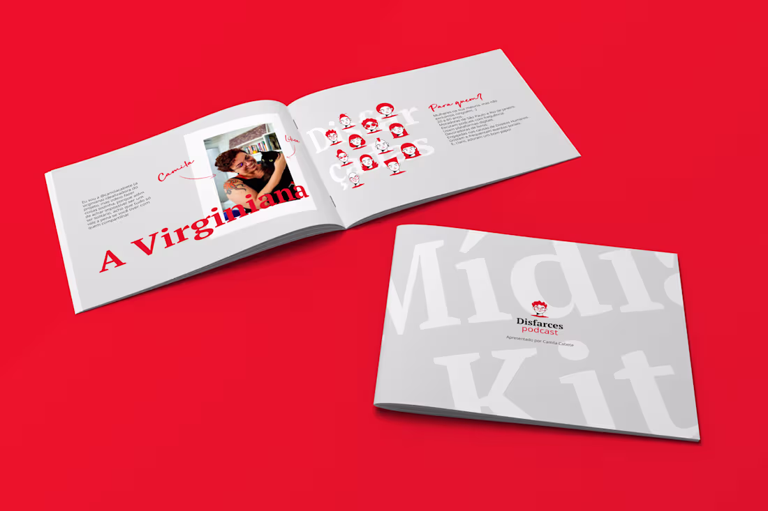 Cover image for Branding & Stationery for Disfarces Podcast