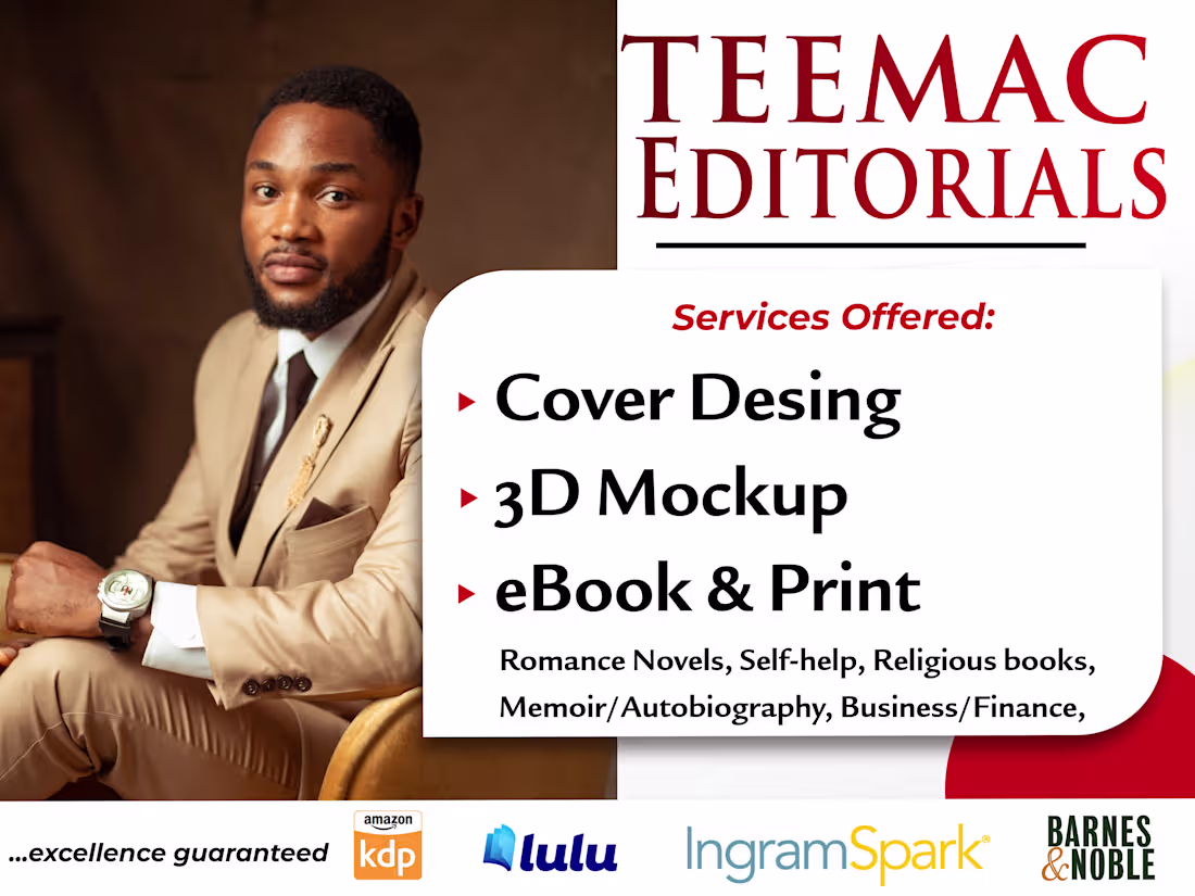 Cover image for I will design your book cover