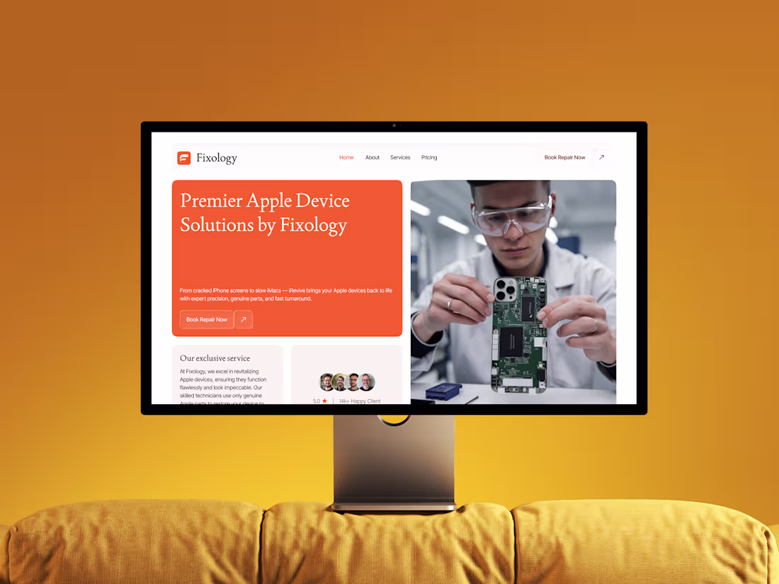 Cover image for Fixology – Premier Apple Device Repair Website Design Visit:...