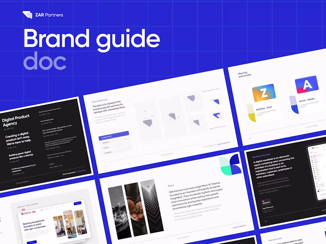 Cover image for Brand Identity work (for a VC firm)