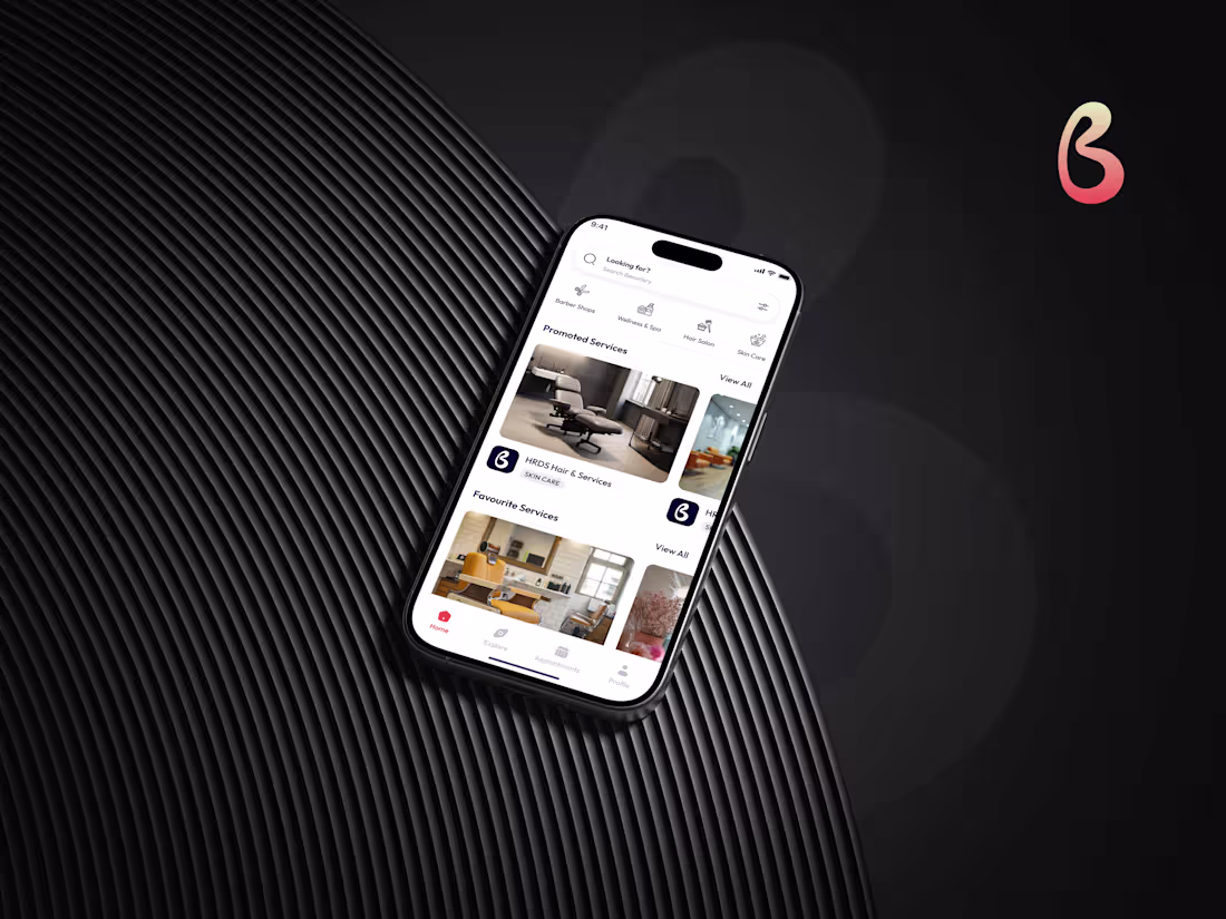 Cover image for Bazz - modern beauty & salon booking app