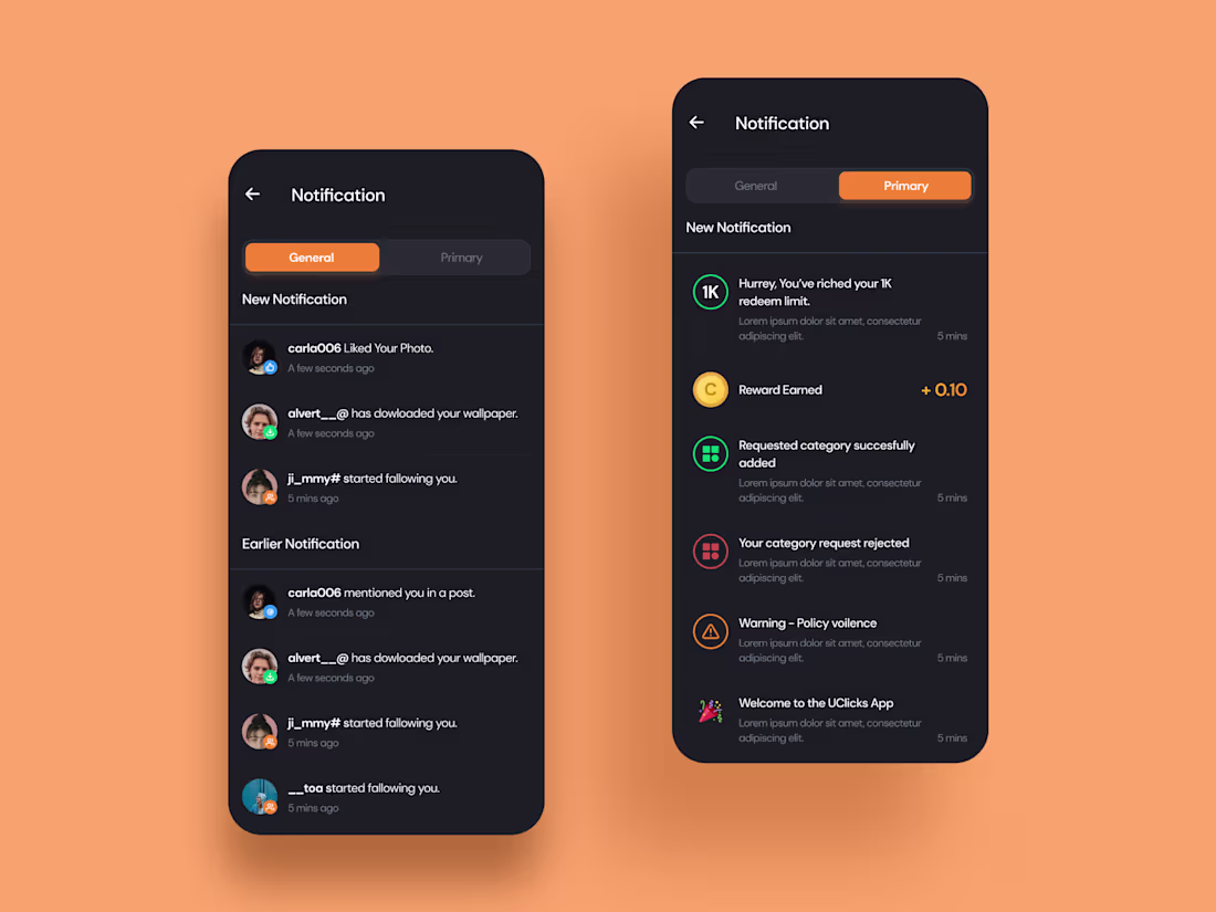 Cover image for Notification Screen UI Design
