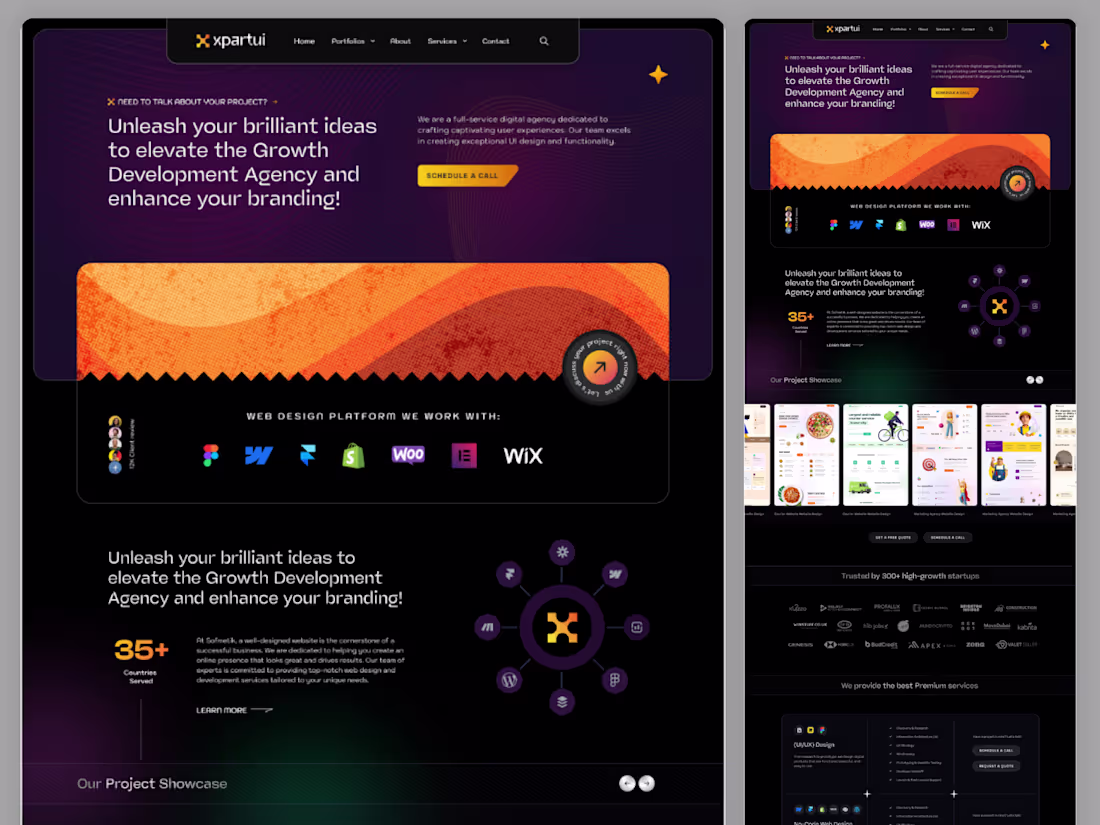 Cover image for XpartUI – Website UI/UX Design