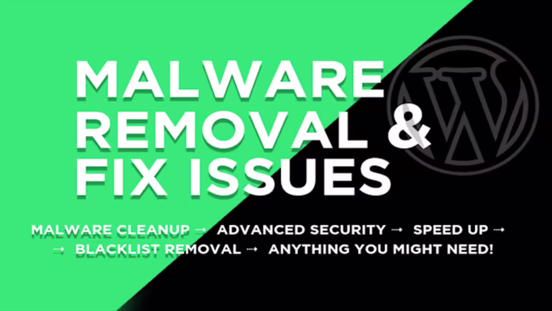 Cover image for I will wordpress I will wordpress removal and security services
