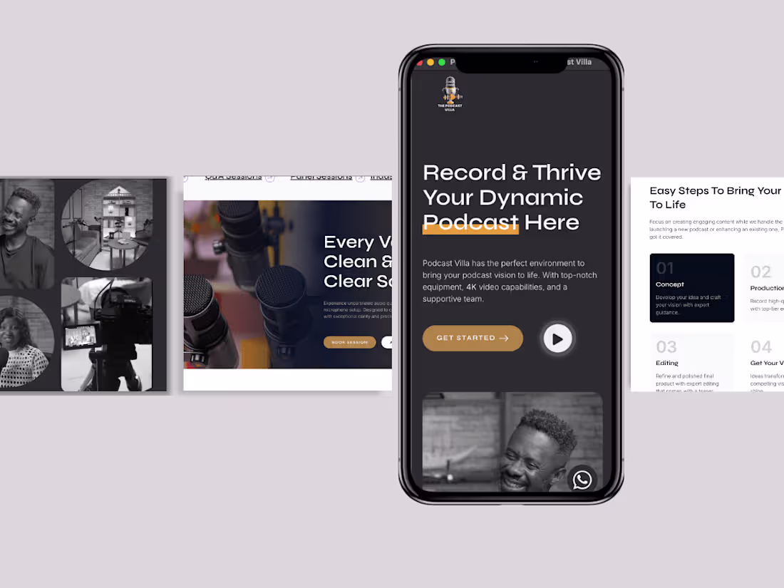 Cover image for Podcast Villa – Web Design