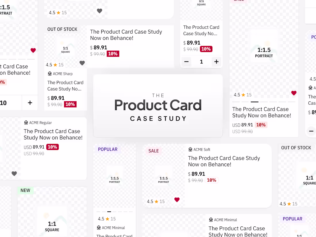 Cover image for The Product Card — Case Study
