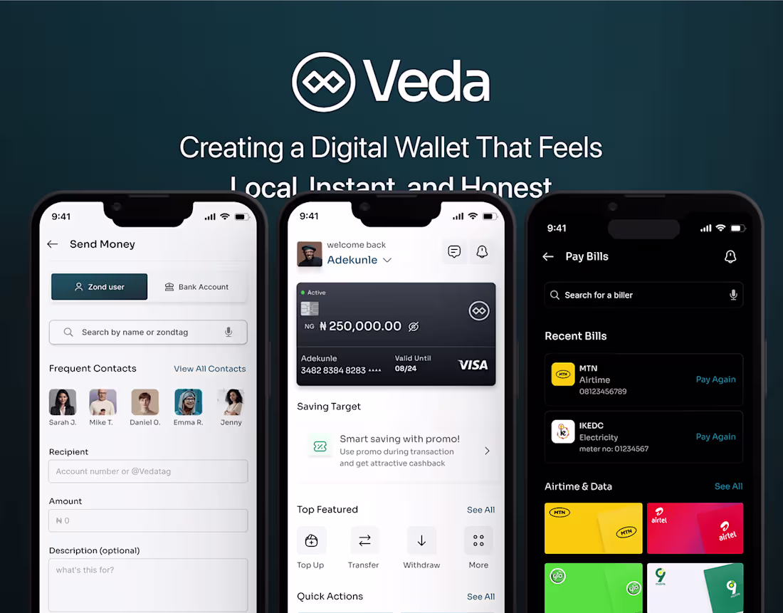 Cover image for VedaPay - An Everyday Wallet Built on Trust & Ease