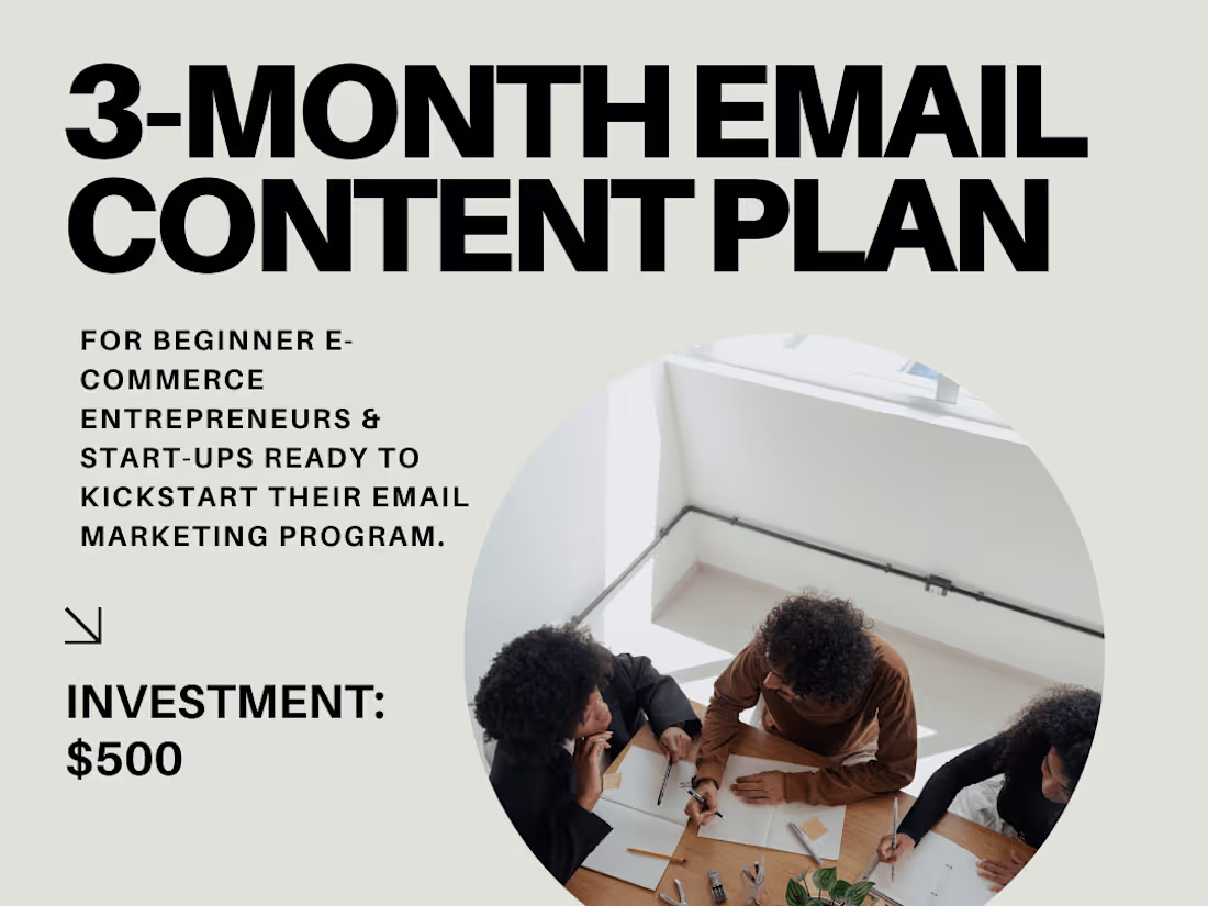 Cover image for 3-Month Email Marketing Content Plan