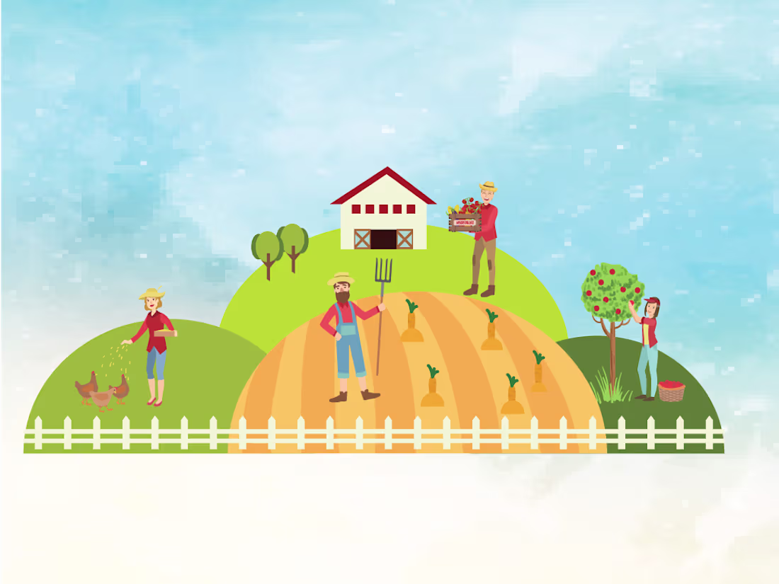 Cover image for Family Farming Infographic Animation