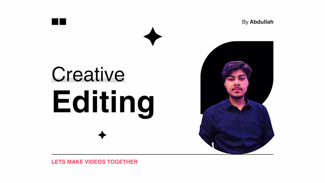 Cover image for video editing