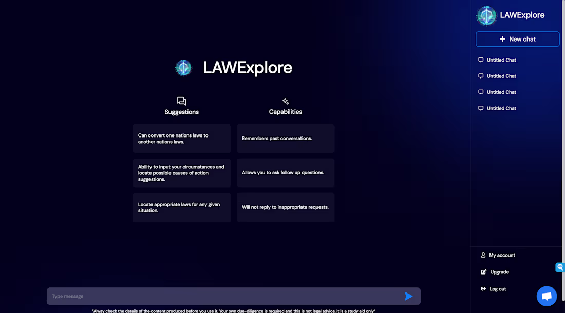 Cover image for LawExplore AI Legal Document Intelligence