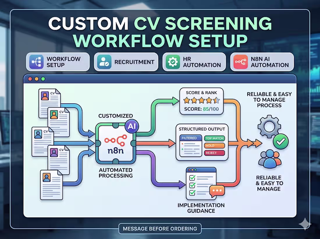Cover image for Custom CV Screening Workflow Setup