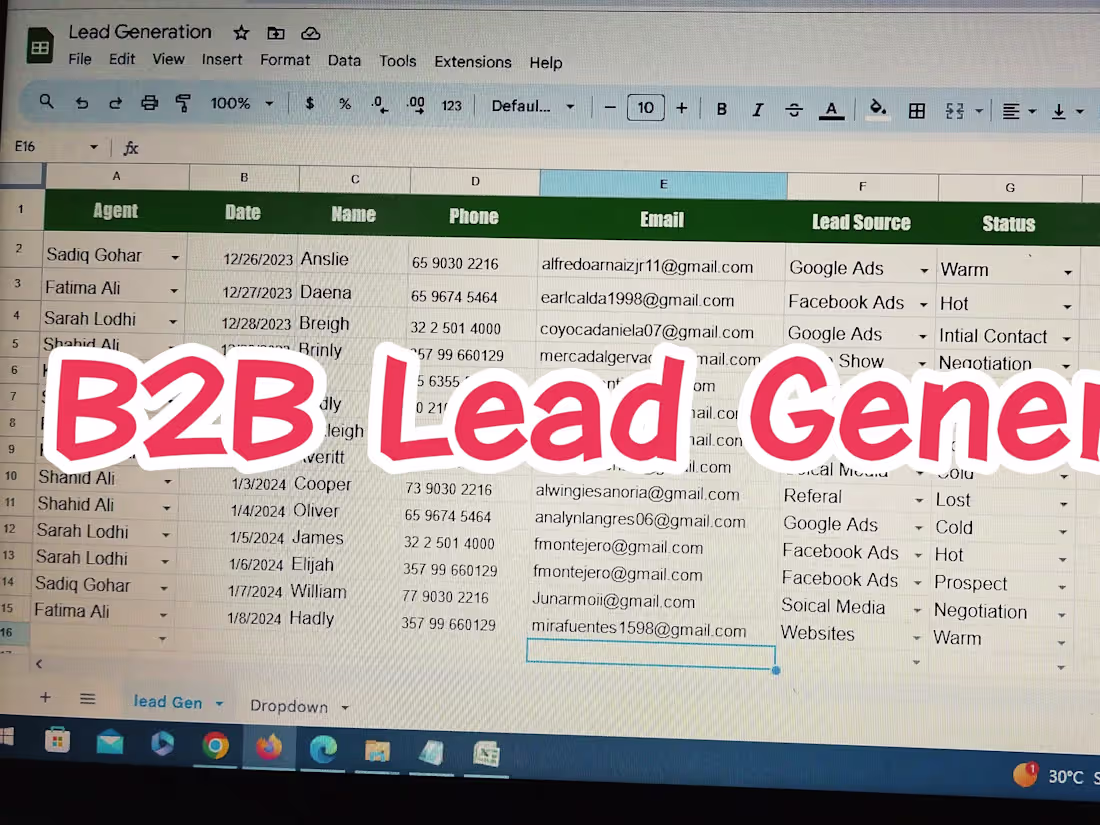 Cover image for B2B Lead Generation