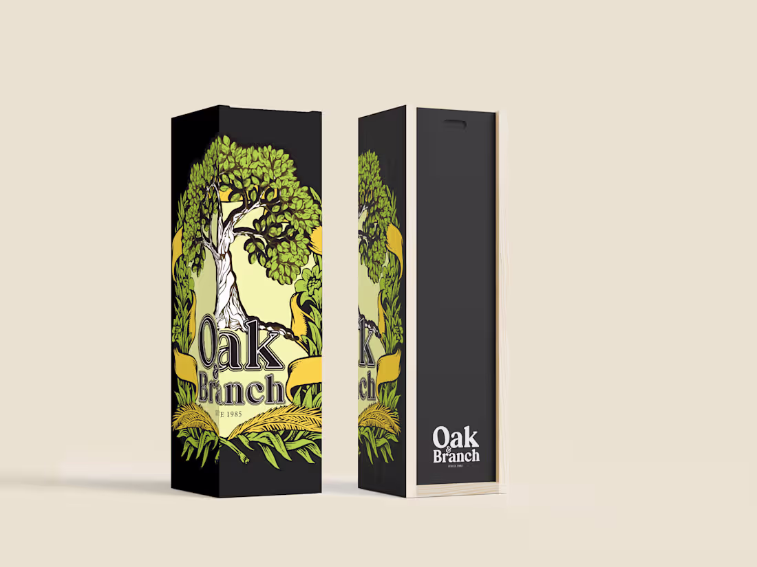 Cover image for Oak & Branch-Packaging design