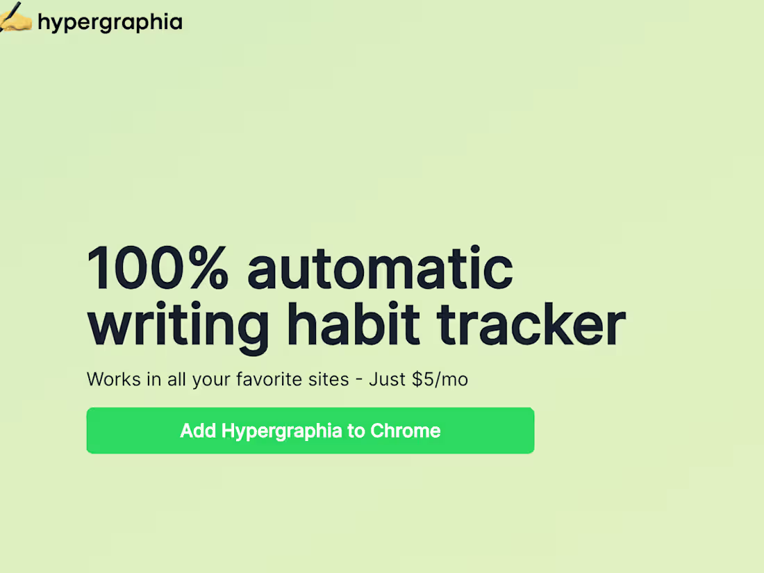 Cover image for Automatic Writing Habit Tracker
