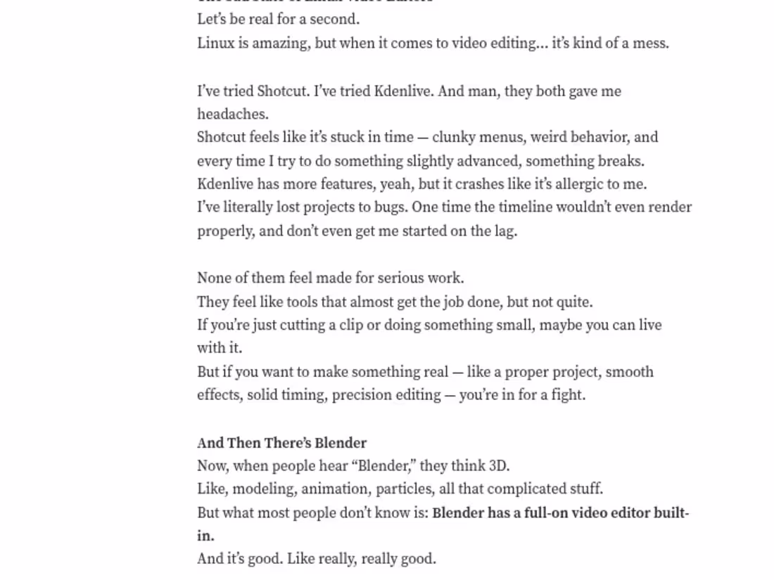 Cover image for I write articles about linux, software, with style