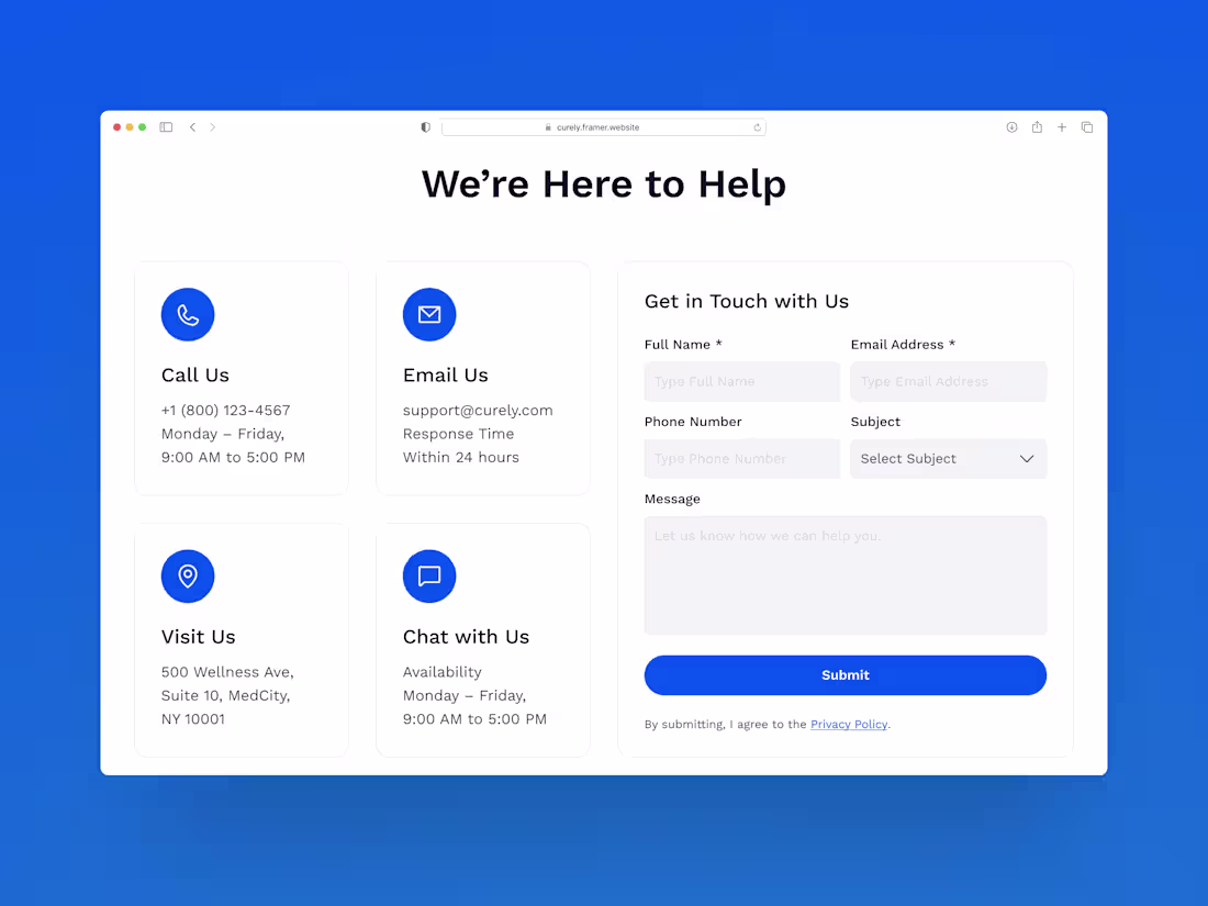 Cover image for Healthcare platforms should feel easy.
Curely
