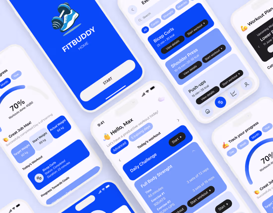 Cover image for FITBUDDY - Workout Tracker App 