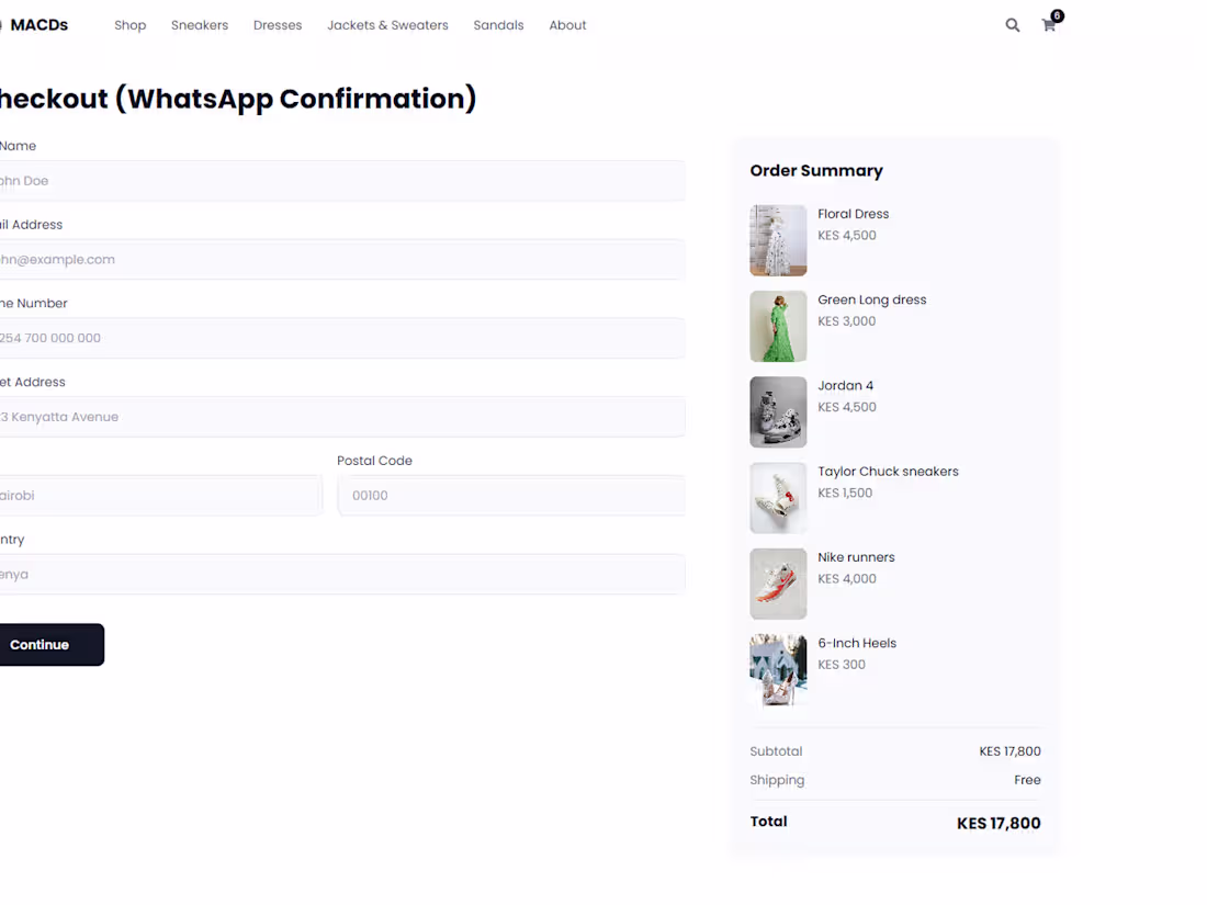 Cover image for Developed a full-featured e-commerce web