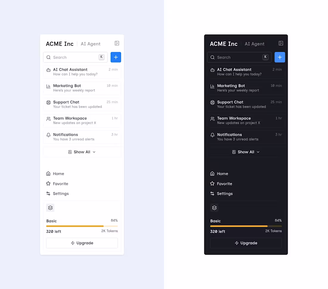 Cover image for Designed a sidebar displaying AI