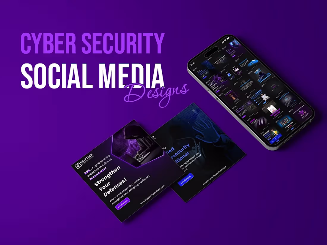 Cover image for Cyber Security Social media designer