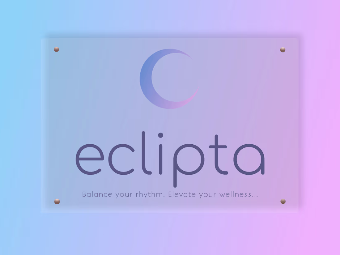 Cover image for Eclipta — minimalist wellness branding with a lunar twist. C...
