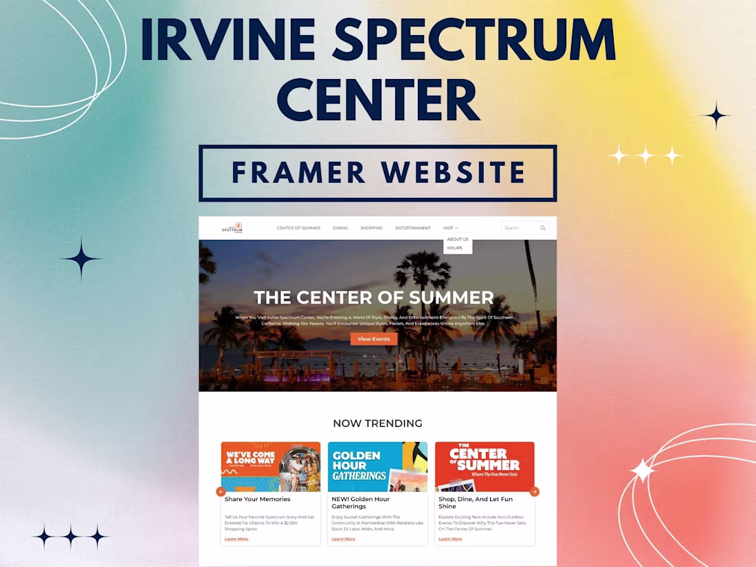 Cover image for Irvine Spectrum Center | Framer Website